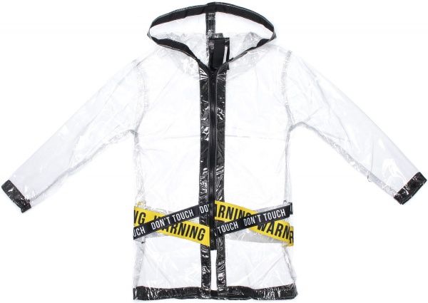 Дождевик унисекс Drydope с черной лентой р.130 прозрачный 020-г/д3 