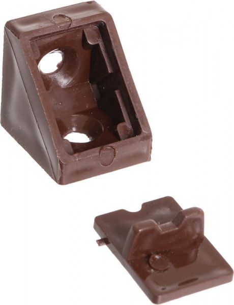 Уголок монтажный 13 одинарный коричневый 10 шт горіх венге