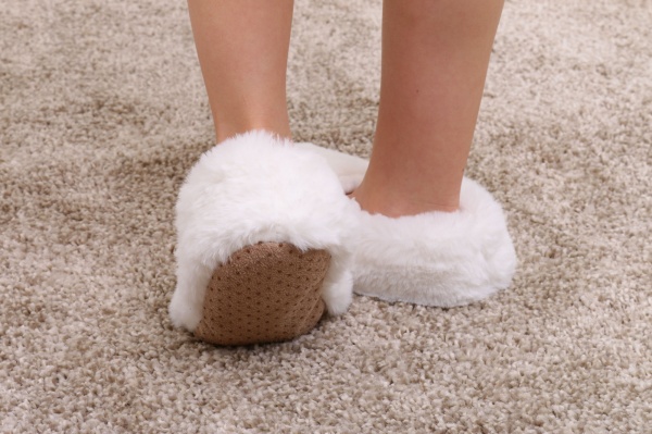 Тапочки детские для девочки Maxwin KIDS Зверюшки Котик р.32-34 молочный 