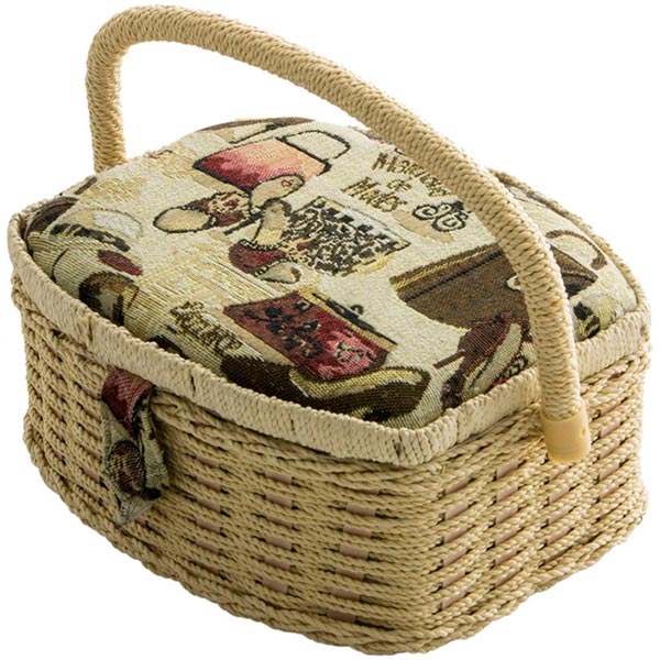 Скриня для рукоділля світла 23.5x18.5x11 см