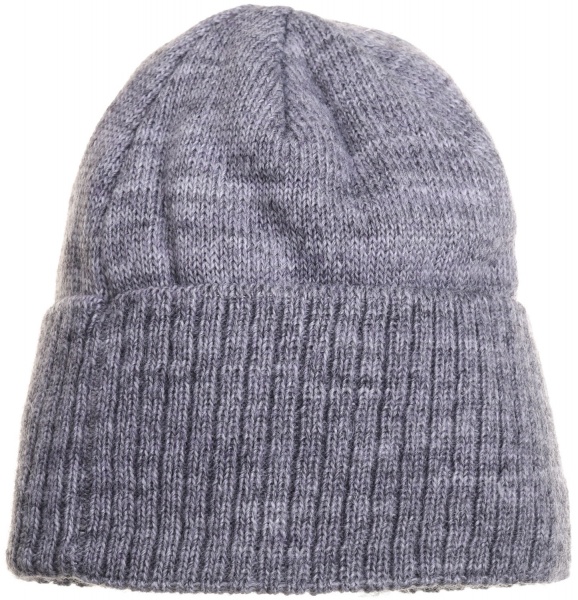 Шапочка дитяча для хлопчика Kraft+ р.50-52 сірий меланж 1624 