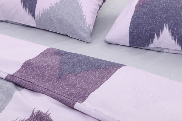 Комплект постільної білизни Basic Північне Сяйво преміум 2.0 сірий Luna 