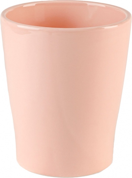 Горщик керамічний круглий 1,6 л рожевий (DH-FLOWERS-29 PINK) 