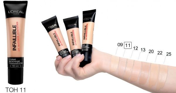 Тональний крем L'Oreal Paris Infaillible 24 11 ваніль 35 мл
