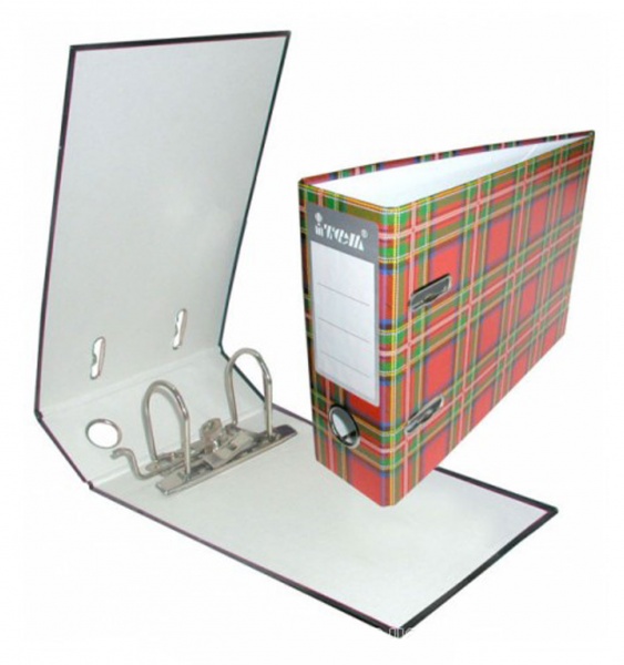 Папка-регистратор БАНК А5 70 мм PP металевий кутик ассорти 055 iTEM