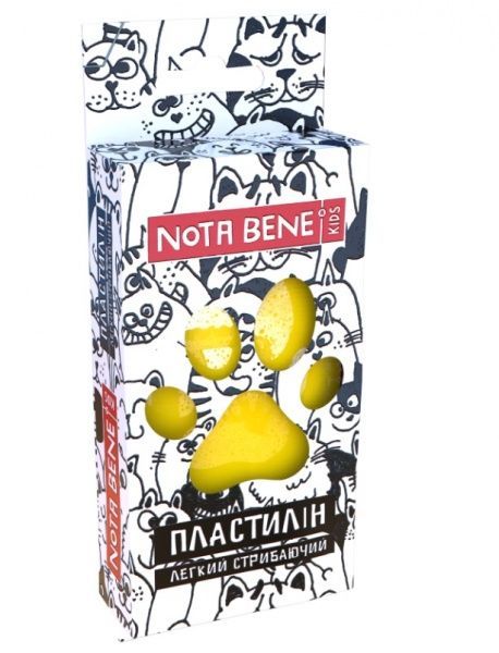 Пластилин легкий прыгающий 15 г желтый Nota Bene