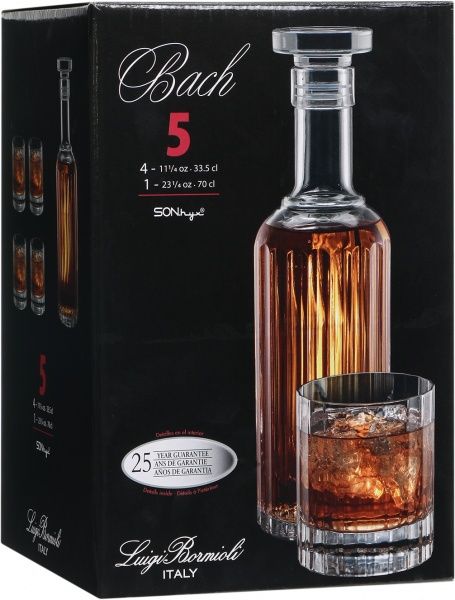 Набір для віскі Bach 5 предметів 11424/02 Luigi Bormioli
