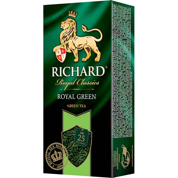 Чай зеленый Richard Royal Green 25 пакетиков