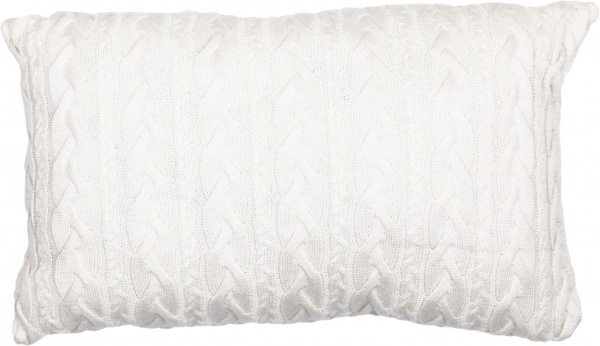 Подушка в'язана Коса 30x45 см молочний 