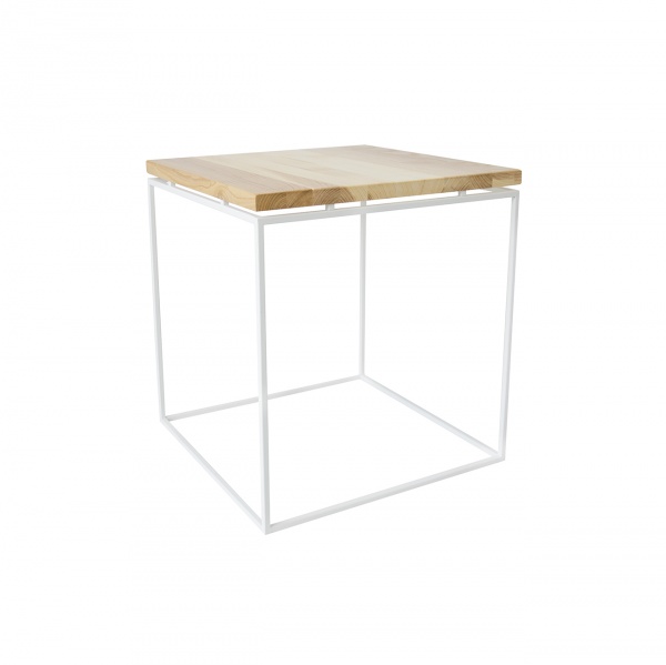 Стіл журнальний натуральне дерево 450x450x440мм 