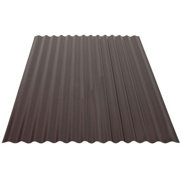 Металошифер PSM H-19R 0,35x1120x2000 мм RAL 8017 коричневий