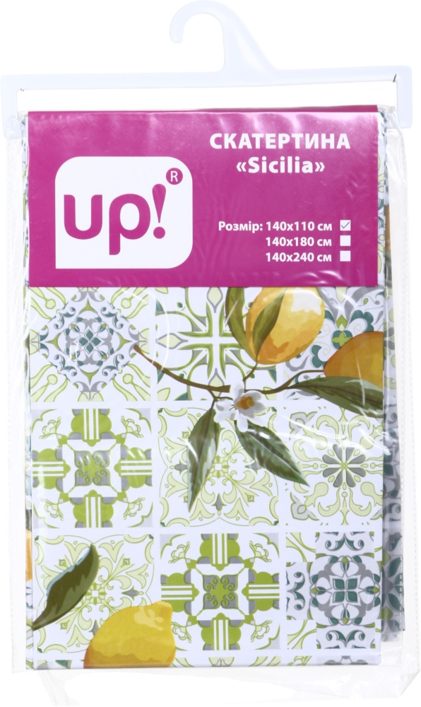 Скатерть Sicilia 140x110 см разноцветный UP! (Underprice)