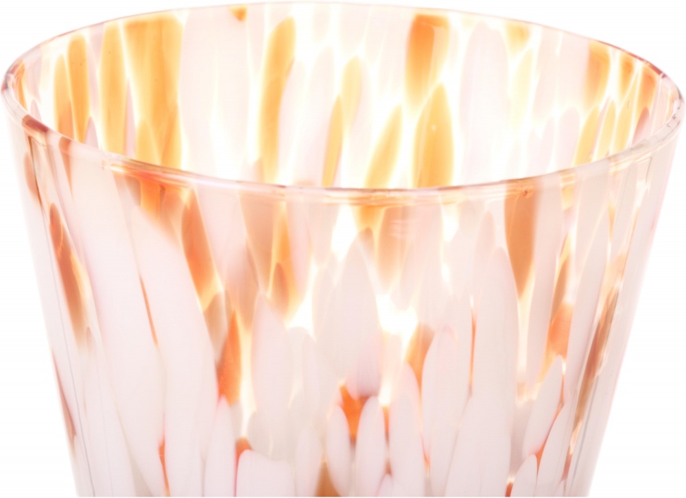 Ваза скляна Wrzesniak Glassworks Confetti 16 см помаранчева 27-1061C