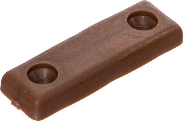 Мебельная ножка DC 481 пластик під 2 саморізи 5х15х50 мм горіх 10 шт 