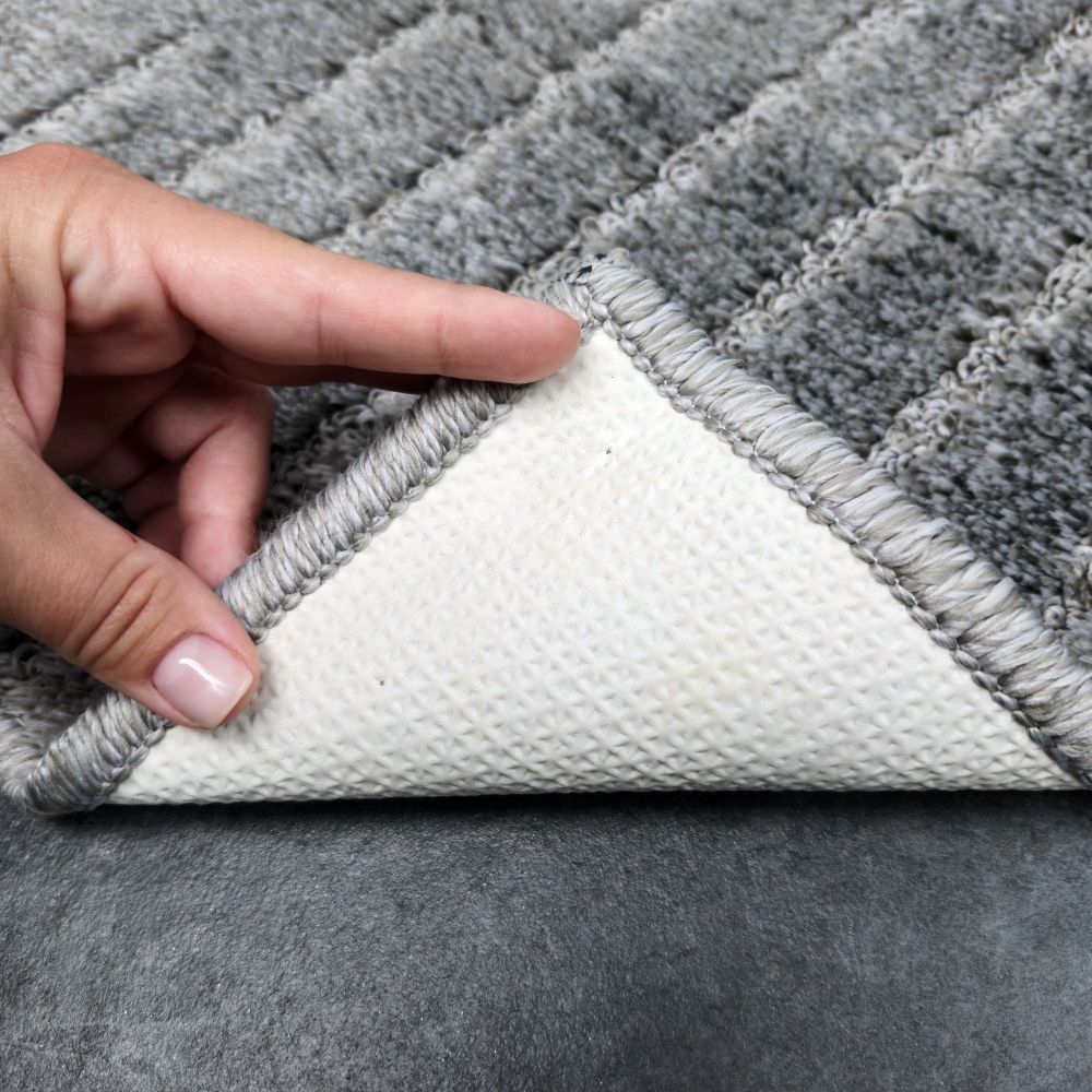 Набор ковриков Dariana Joy 57х100 см + 57х50 см серый геометрия