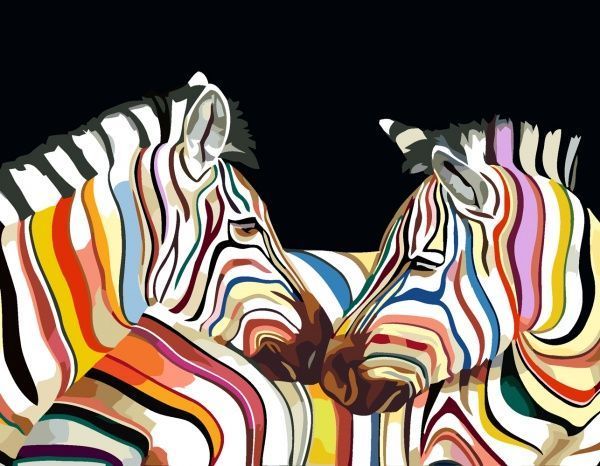 Картина за номерами Зебри Rosa Start 