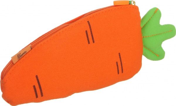 Пенал тестильний весняна морква зелено-помаранчевий