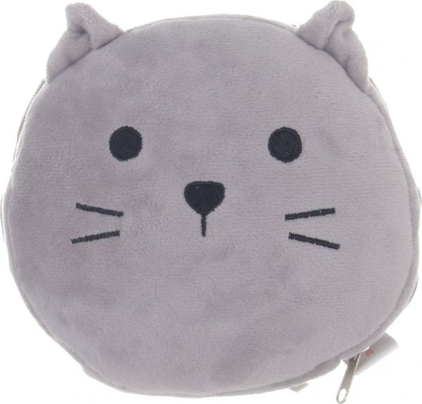 Подушка дорожная Котенок с маской серый Home Line