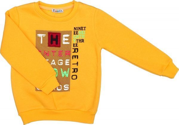 Свитшот ALG р.122 желтый 221453 