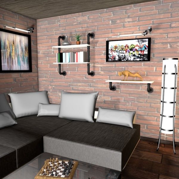 Полка DC Стен-1 400x200 мм нимфея альба 