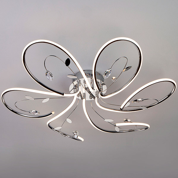 Люстра світлодіодна Strotskis Venzel 90082/6 90 Вт хром 