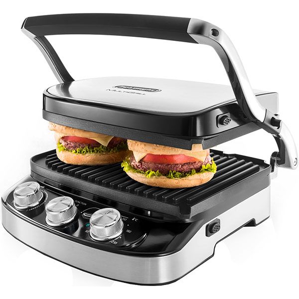 Контактный гриль Delonghi CGH 912 Steel BK