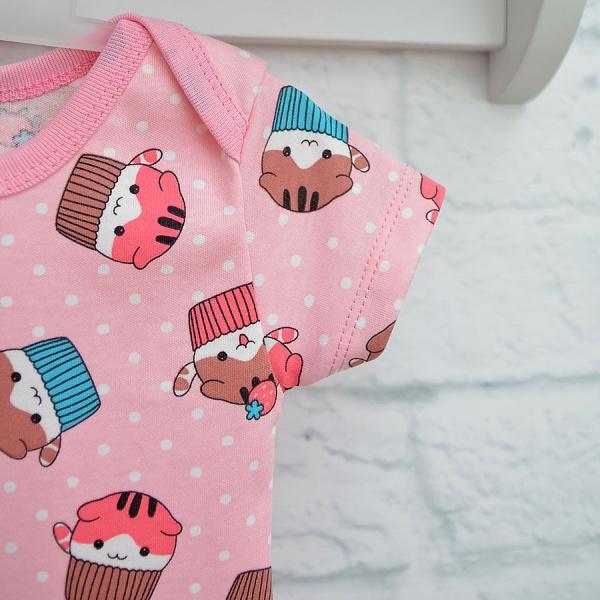 Боди детское для девочки Blanka Кексы р.74 розовый 110135 