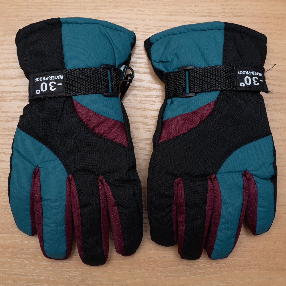 Варежки Devilon лыжные детские р.22 /бирюзовый 519407