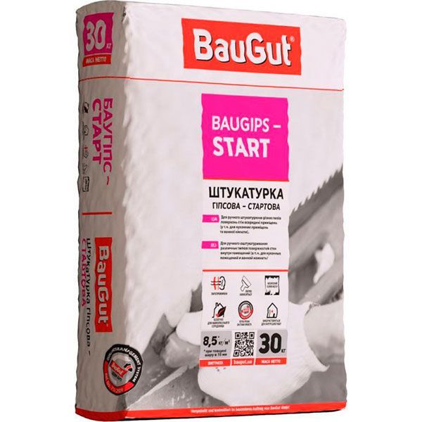 Штукатурка BauGut Baugips-START 30 кг
