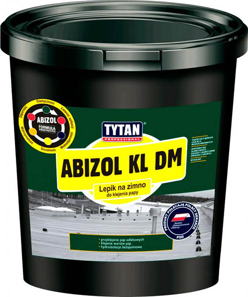 Мастика Tytan для рубероида черная Abizol KL DM 5 кг
