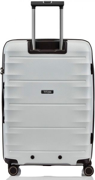 Чемодан Titan L 76 112 л белый Highlight 