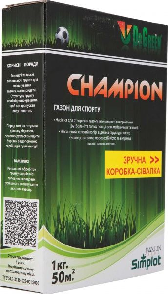 Семена Jacklin Seed газонная трава Champion 1000 г