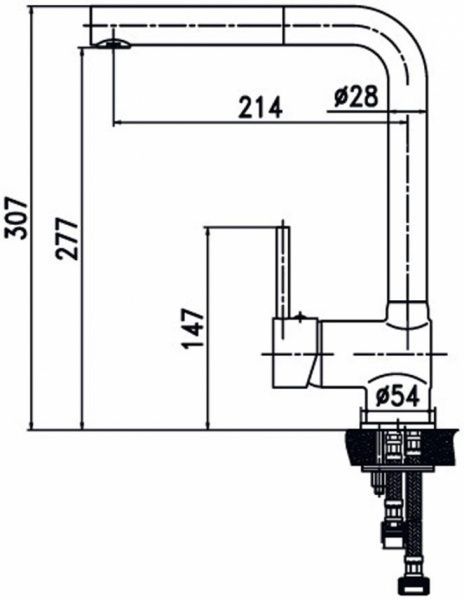 Змішувач для кухні Aqua Rodos Imperium 97008 - 3