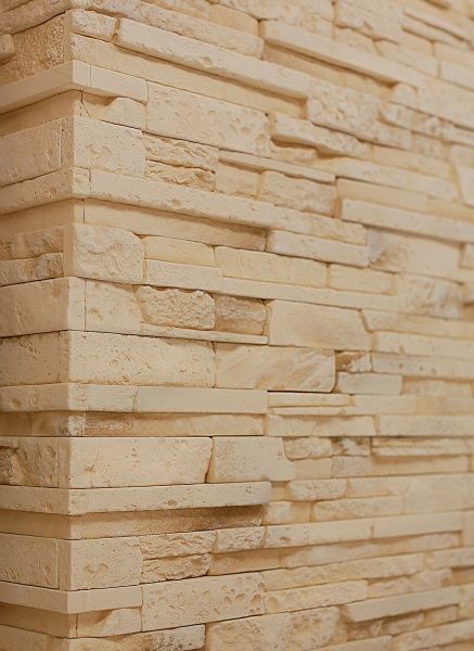 Плитка гипсовая уголок RUSTIKA Валенсия солнечная 0,96 пог.м 