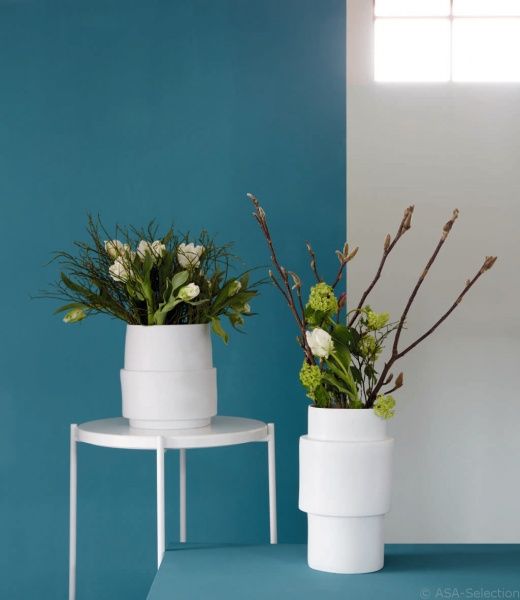 Ваза для квітів Centric біла 33x18 см ASA