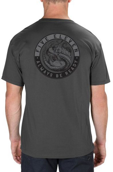 Футболка чоловіча 5.11 Tactical Mongoose vs Cobra 41280YG-018 р. L темно-сірий