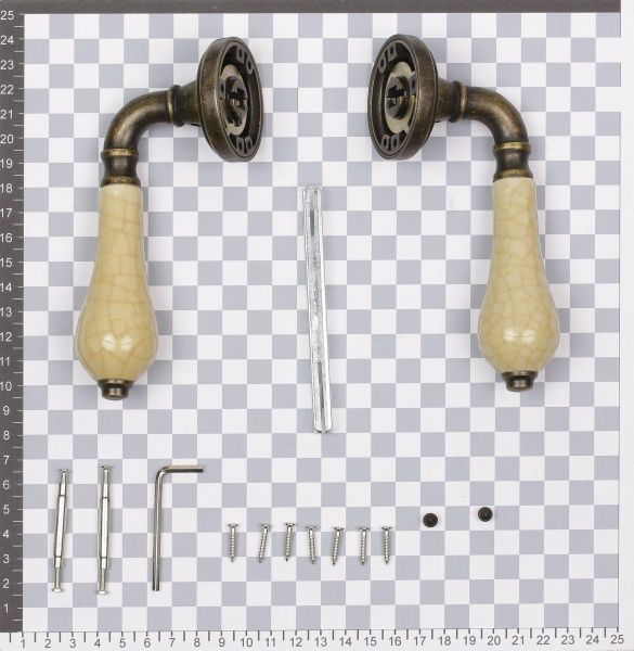 Ручка на розетці MVM Z-1222 стара бронза