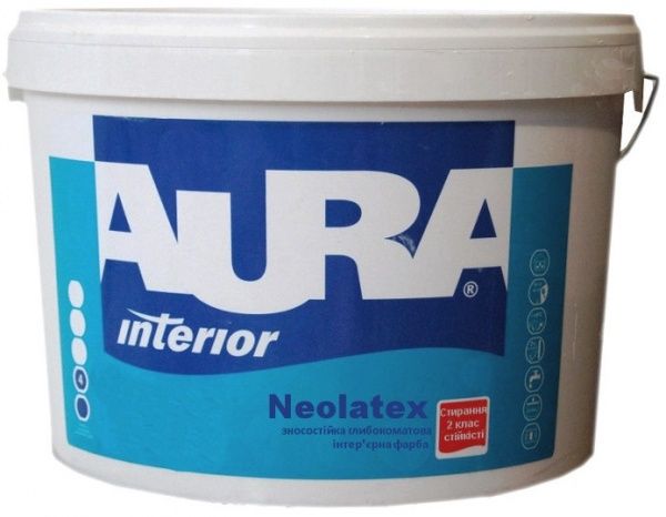 Фарба Aura Neolatex білий 1л 1,4кг