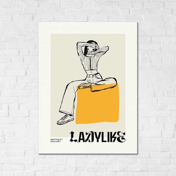 Постер Линии женственности 30x40 см Brushme 