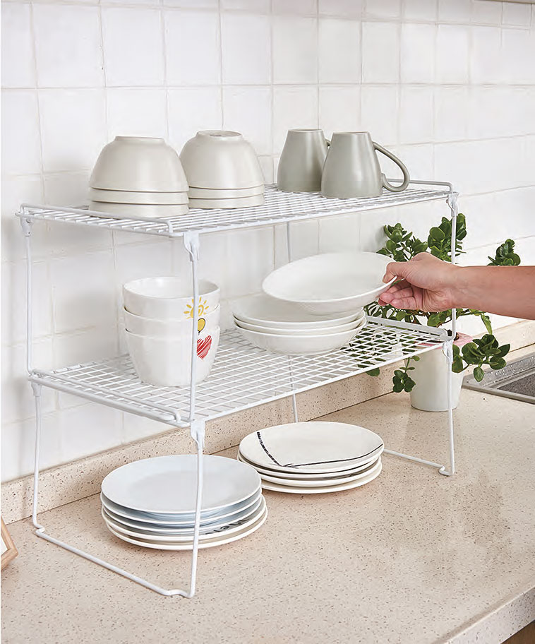 Полиця Flamberg для кухні 505х165х155 мм настільна для шафи для тумби біла