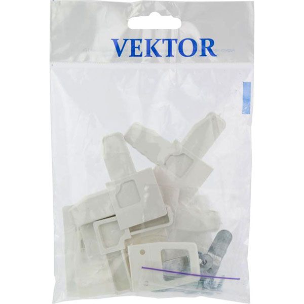 Комплект креплений для вставной москитной сетки белый