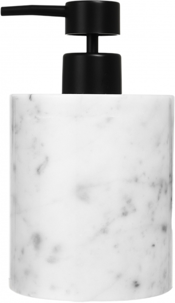 Дозатор для рідкого мила Sensio Marble 9х9х10 см білий