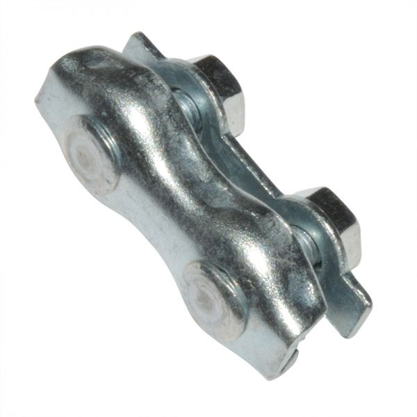 Затискач для троса подвійний 2 мм