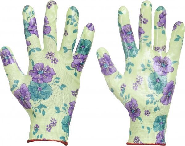 Перчатки ТавТекс садовые с покрытием нитрил M (8)