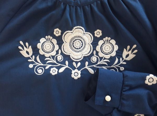 Вишиванка для дівчаток Едельвіка 231-20/00 р.134 синій 