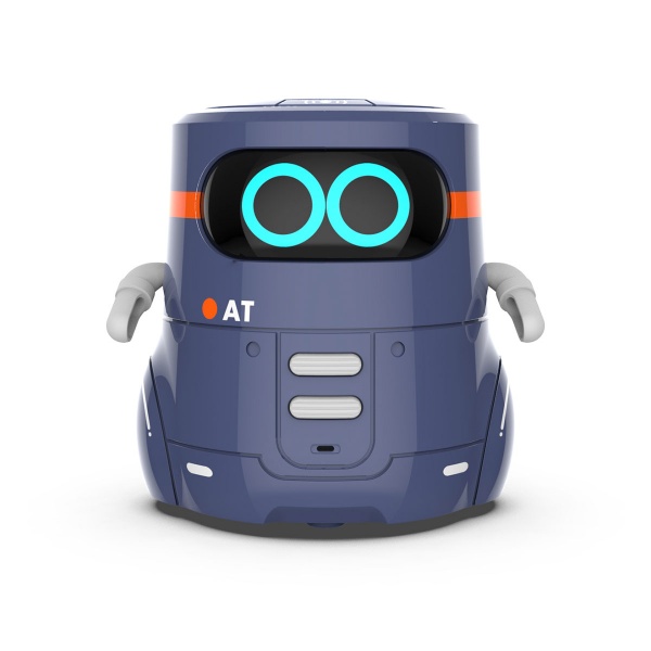 Інтерактивний робот AT-Robot із сенсорним керуванням і навчальними картками №2 (темно-фіолетовий) AT002-02-UKR
