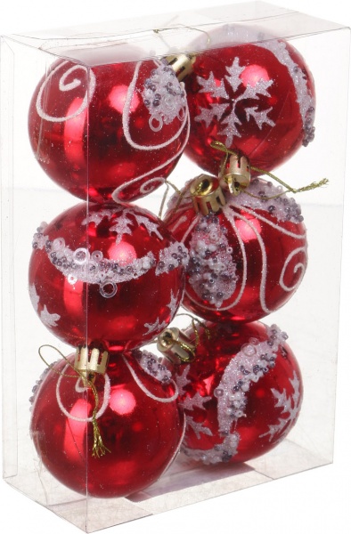 Набор елочных шаров Комплект № 29 d 60 мм 6 шт./уп.