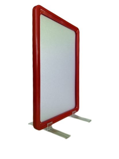 Комплект рамка А5 червона з протектором та тримачем під кутом 90° 3 шт. 