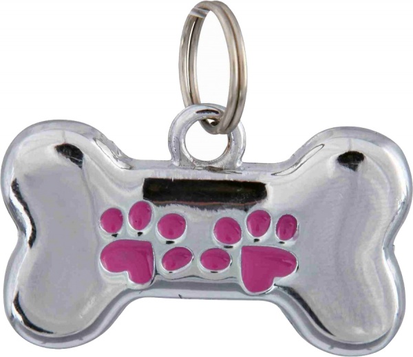 Адресница брелок для собак Косточка пластик 35х20 мм (22762) (22762)