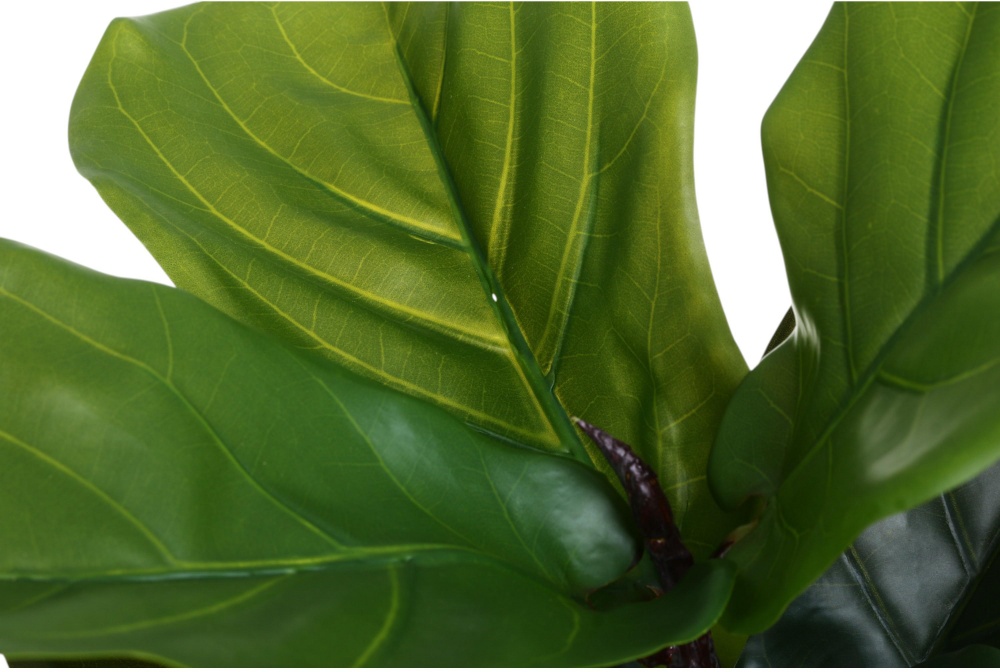 Композиция искусственная фикус в белом пластиковом горшке REAL TOUCH 75 см Inari